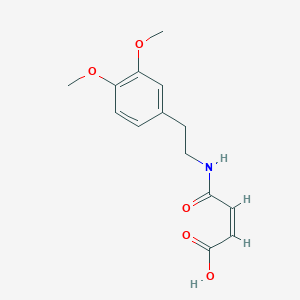 (2Z)-3-{[2-(3,4-Dimethoxyphenyl)ethyl]carbamoyl}prop-2-enoic acid