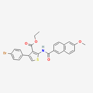 Ethyl 4-(4-bromophenyl)-2-{[(6-methoxynaphthalen-2-yl)carbonyl]amino}thiophene-3-carboxylate