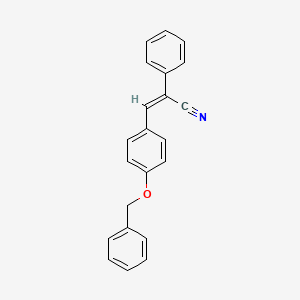 molecular formula C22H17NO B11683123 (2Z)-3-[4-(benzyloxy)phenyl]-2-phenylprop-2-enenitrile 