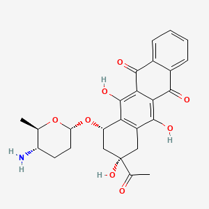 molecular formula C26H27NO8 B1168324 3'-Deamino-4'-deoxy-4'-epi-amino-idarubicin CAS No. 124917-28-8
