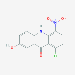 molecular formula C13H7ClN2O4 B116833 8-氯-5-硝基蒽-2,9-二醇 CAS No. 99009-49-1