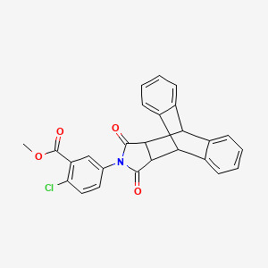 Methyl 2-chloro-5-(16,18-dioxo-17-azapentacyclo[6.6.5.02,7.09,14.015,19]nonadeca-2,4,6,9,11,13-hexaen-17-yl)benzoate