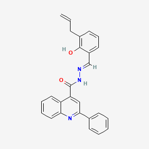 N'-{(E)-[2-hydroxy-3-(prop-2-en-1-yl)phenyl]methylidene}-2-phenylquinoline-4-carbohydrazide