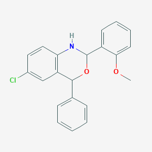 6-chloro-2-(2-methoxyphenyl)-4-phenyl-1,4-dihydro-2H-3,1-benzoxazine