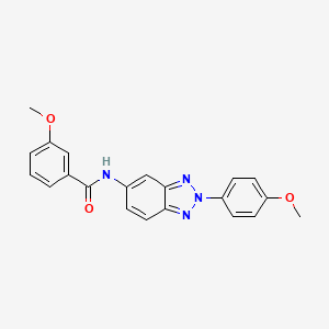 3-methoxy-N-[2-(4-methoxyphenyl)-2H-1,2,3-benzotriazol-5-yl]benzamide