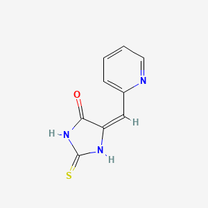 (5E)-5-[(pyridin-2-yl)methylidene]-2-sulfanylideneimidazolidin-4-one