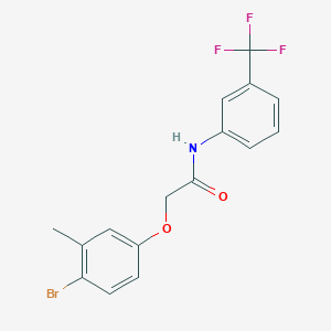 2-(4-bromo-3-methylphenoxy)-N-[3-(trifluoromethyl)phenyl]acetamide