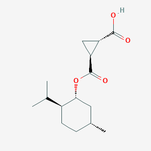 molecular formula C15H24O4 B116835 (1S,2S)-2-(((1R,2S,5R)-2-异丙基-5-甲基环己氧基)羰基)环丙烷羧酸 CAS No. 175221-03-1