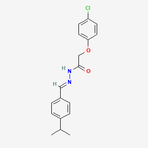 2-(4-Chlorophenoxy)-N'-[(E)-[4-(propan-2-YL)phenyl]methylidene]acetohydrazide