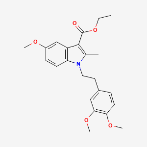 ethyl 1-[2-(3,4-dimethoxyphenyl)ethyl]-5-methoxy-2-methyl-1H-indole-3-carboxylate