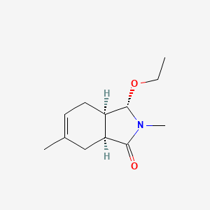 (3S,3AR,7aS)-3-ethoxy-2,6-dimethyl-2,3,3a,4,7,7a-hexahydro-1H-isoindol-1-one