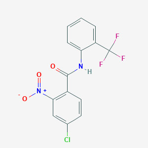 4-chloro-2-nitro-N-[2-(trifluoromethyl)phenyl]benzamide