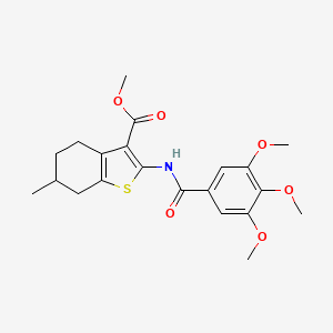 Methyl 6-methyl-2-{[(3,4,5-trimethoxyphenyl)carbonyl]amino}-4,5,6,7-tetrahydro-1-benzothiophene-3-carboxylate