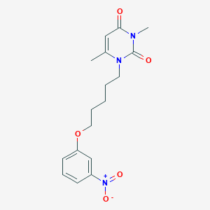 3,6-Dimethyl-1-[5-(3-nitro-phenoxy)-pentyl]-1H-pyrimidine-2,4-dione