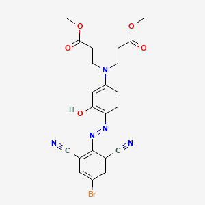 dimethyl 3,3'-(N-(4-(4-bromo-2,6-dicyanophenylazo)-3-hydroxyphenyl)imino)dipropionate