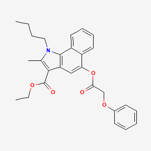 ethyl 1-butyl-2-methyl-5-[(phenoxyacetyl)oxy]-1H-benzo[g]indole-3-carboxylate