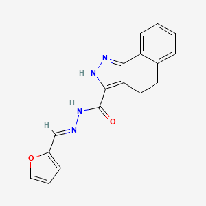 N'-[(E)-2-furylmethylidene]-4,5-dihydro-1H-benzo[g]indazole-3-carbohydrazide