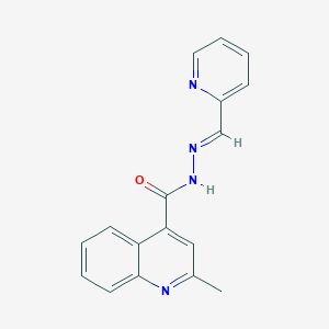 2-methyl-N'-[(E)-pyridin-2-ylmethylidene]quinoline-4-carbohydrazide