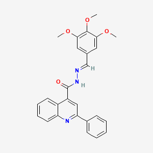 2-Phenyl-N'-[(E)-(3,4,5-trimethoxyphenyl)methylidene]quinoline-4-carbohydrazide