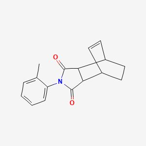 molecular formula C17H17NO2 B11683807 2-(2-methylphenyl)-3a,4,7,7a-tetrahydro-1H-4,7-ethanoisoindole-1,3(2H)-dione 