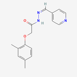 2-(2,4-dimethylphenoxy)-N'-[(Z)-pyridin-4-ylmethylidene]acetohydrazide