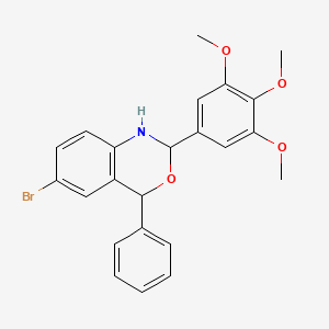 6-bromo-4-phenyl-2-(3,4,5-trimethoxyphenyl)-2,4-dihydro-1H-3,1-benzoxazine