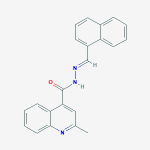 2-methyl-N'-[(E)-naphthalen-1-ylmethylidene]quinoline-4-carbohydrazide