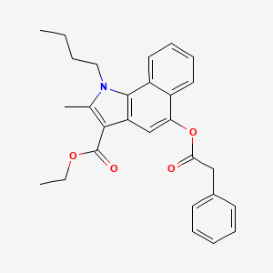 ethyl 1-butyl-2-methyl-5-[(phenylacetyl)oxy]-1H-benzo[g]indole-3-carboxylate