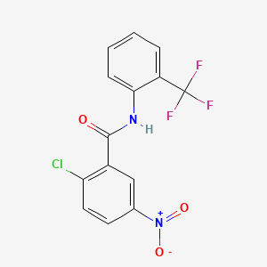 2-chloro-5-nitro-N-[2-(trifluoromethyl)phenyl]benzamide