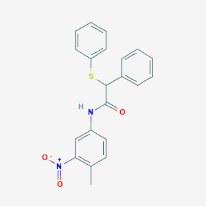 N-(4-methyl-3-nitrophenyl)-2-phenyl-2-(phenylsulfanyl)acetamide