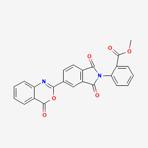 methyl 2-[1,3-dioxo-5-(4-oxo-4H-3,1-benzoxazin-2-yl)-1,3-dihydro-2H-isoindol-2-yl]benzoate