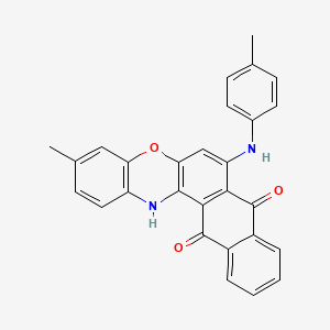 molecular formula C28H20N2O3 B11684083 3-methyl-7-[(4-methylphenyl)amino]-8H-naphtho[2,3-a]phenoxazine-8,13(14H)-dione 