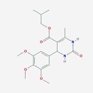 2-Methylpropyl 6-methyl-2-oxo-4-(3,4,5-trimethoxyphenyl)-1,2,3,4-tetrahydropyrimidine-5-carboxylate