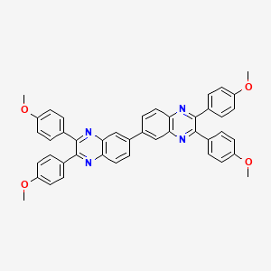 2,2',3,3'-Tetrakis(4-methoxyphenyl)-6,6'-biquinoxaline