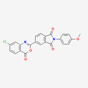 5-(7-Chloro-4-oxo-3,1-benzoxazin-2-yl)-2-(4-methoxyphenyl)isoindole-1,3-dione