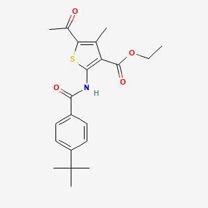 Ethyl 5-acetyl-2-[(4-tert-butylbenzoyl)amino]-4-methyl-3-thiophenecarboxylate