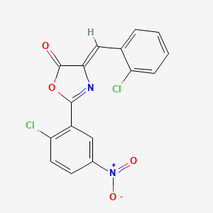 (4Z)-4-(2-chlorobenzylidene)-2-(2-chloro-5-nitrophenyl)-1,3-oxazol-5(4H)-one