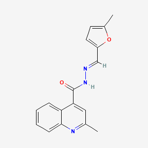 2-methyl-N'-[(E)-(5-methylfuran-2-yl)methylidene]quinoline-4-carbohydrazide