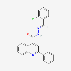 N'-[(E)-(2-chlorophenyl)methylidene]-2-phenyl-4-quinolinecarbohydrazide