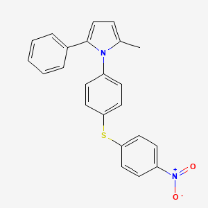 2-methyl-1-{4-[(4-nitrophenyl)sulfanyl]phenyl}-5-phenyl-1H-pyrrole