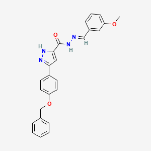 5-(4-Benzyloxy-PH)-2H-pyrazole-3-carboxylic acid (3-meo-benzylidene)-hydrazide