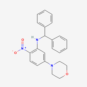 N-(diphenylmethyl)-5-(morpholin-4-yl)-2-nitroaniline