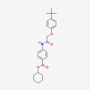 Cyclohexyl 4-[2-(4-tert-butylphenoxy)acetamido]benzoate