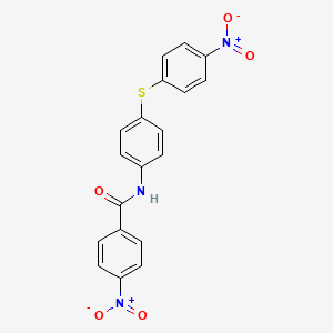 4-nitro-N-{4-[(4-nitrophenyl)sulfanyl]phenyl}benzamide