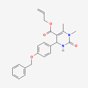 Prop-2-en-1-yl 4-[4-(benzyloxy)phenyl]-1,6-dimethyl-2-oxo-1,2,3,4-tetrahydropyrimidine-5-carboxylate