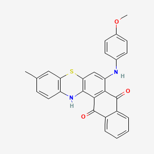 7-[(4-methoxyphenyl)amino]-3-methyl-8H-naphtho[2,3-a]phenothiazine-8,13(14H)-dione