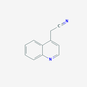 molecular formula C11H8N2 B116844 4-喹啉乙腈 CAS No. 14003-46-4
