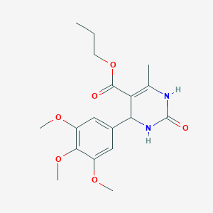 Propyl 6-methyl-2-oxo-4-(3,4,5-trimethoxyphenyl)-1,2,3,4-tetrahydropyrimidine-5-carboxylate