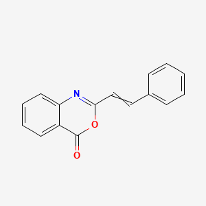 molecular formula C16H11NO2 B11684482 2-Styryl-4-oxo-3,1-benzoxazine CAS No. 18600-57-2