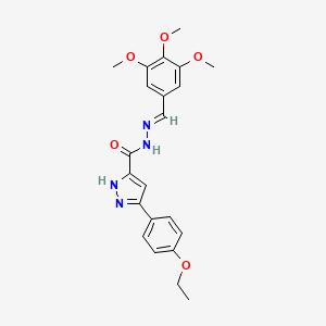 3-(4-ethoxyphenyl)-N'-[(E)-(3,4,5-trimethoxyphenyl)methylidene]-1H-pyrazole-5-carbohydrazide